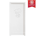Пользовательский современный дизайн Деревянные и ламинированные двери, Euro Fashion MDF Flush White Color Door